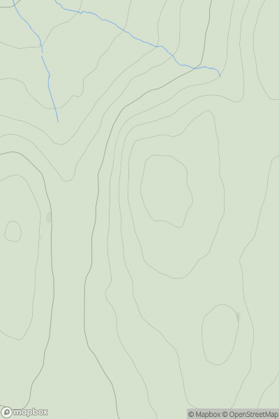Thumbnail image for Creag na Buidsich showing contour plot for surrounding peak