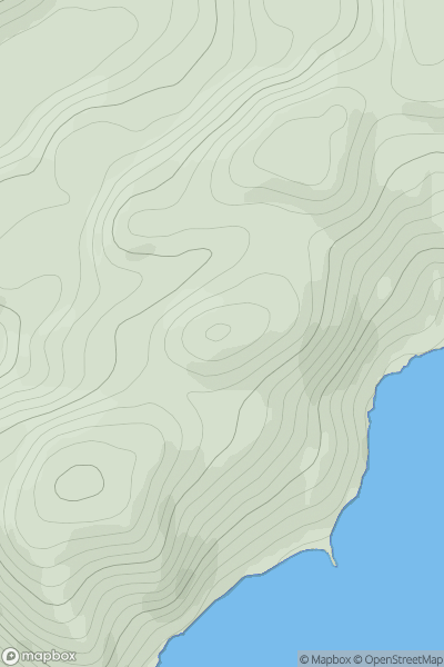Thumbnail image for Carn Breagach NE Top showing contour plot for surrounding peak