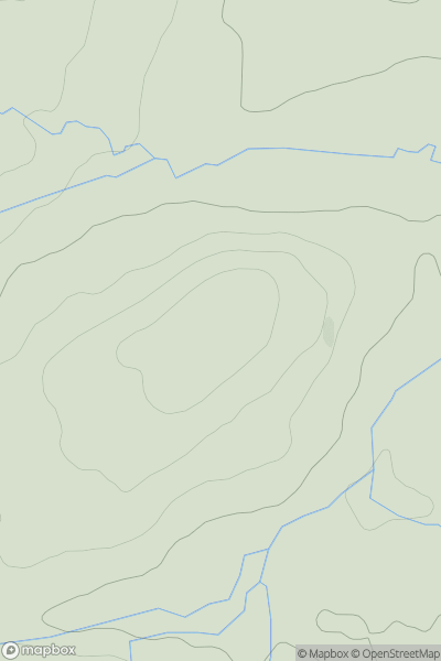 Thumbnail image for Cnoc an Airgeid Coille showing contour plot for surrounding peak