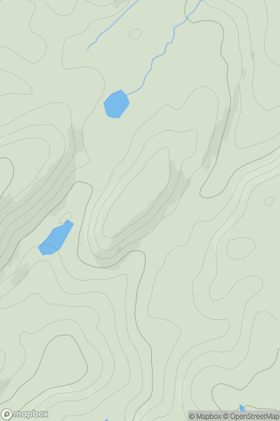 Thumbnail image for Meall an t-Sagairt showing contour plot for surrounding peak
