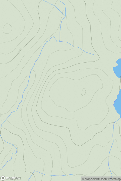 Thumbnail image for Cnoc na Cairs showing contour plot for surrounding peak