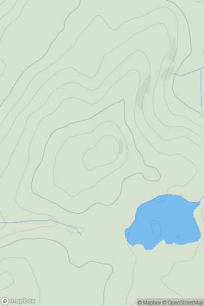 Thumbnail image for Cnoc na Cuairte showing contour plot for surrounding peak