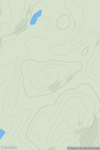 Thumbnail image for Cnoc Mor North Top showing contour plot for surrounding peak