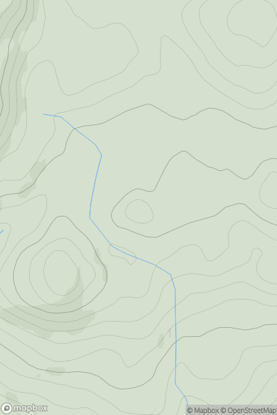 Thumbnail image for Baraskomill Fort showing contour plot for surrounding peak