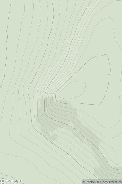 Thumbnail image for Sgribhis-bheinn showing contour plot for surrounding peak