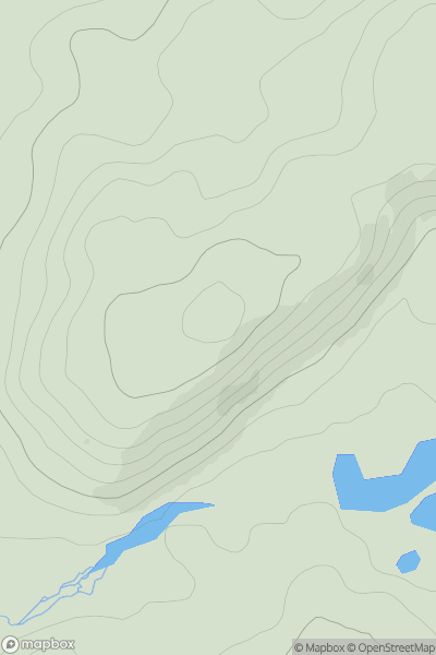 Thumbnail image for Kilvaree Hill showing contour plot for surrounding peak