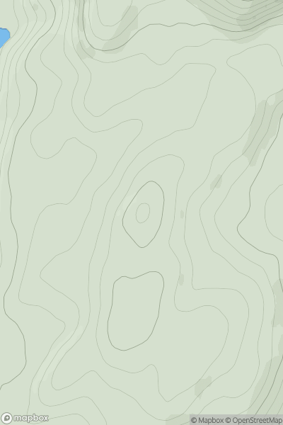 Thumbnail image for Beinn Clachan showing contour plot for surrounding peak
