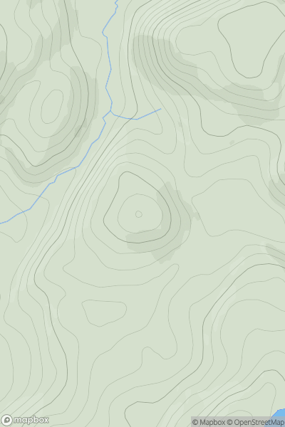 Thumbnail image for Caddleton Hill showing contour plot for surrounding peak