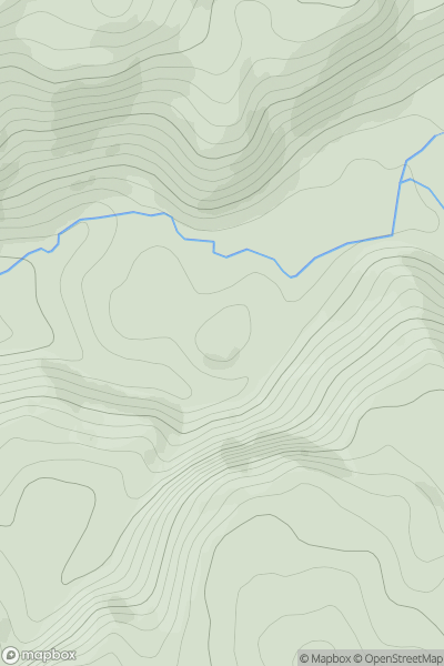 Thumbnail image for Dun Iadain showing contour plot for surrounding peak