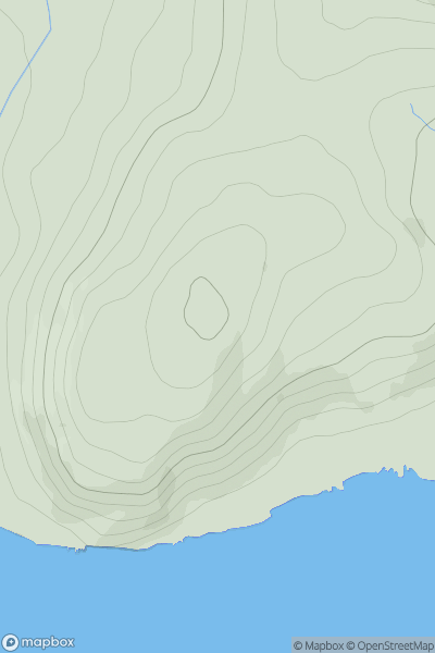 Thumbnail image for Keil Hill showing contour plot for surrounding peak