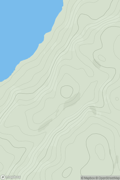 Thumbnail image for Tom a' Chrochaidh showing contour plot for surrounding peak