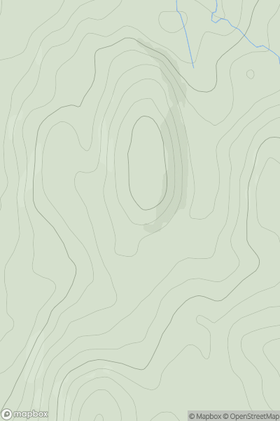 Thumbnail image for Cnoc na Corra showing contour plot for surrounding peak