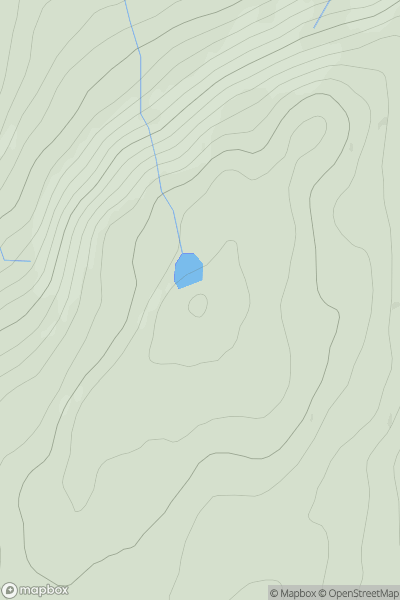 Thumbnail image for Beinn Akie showing contour plot for surrounding peak