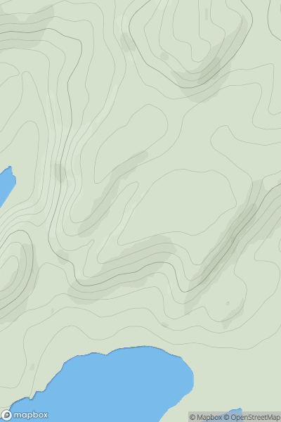 Thumbnail image for Creag na h-Ath showing contour plot for surrounding peak