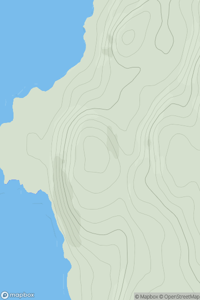 Thumbnail image for Barlia Hill showing contour plot for surrounding peak