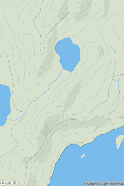 Thumbnail image for Cnoc Lerigoligan showing contour plot for surrounding peak