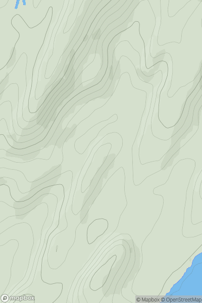 Thumbnail image for Druim an Duin showing contour plot for surrounding peak