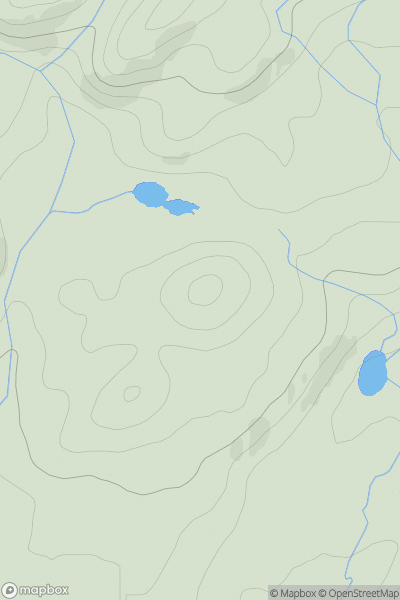 Thumbnail image for Cnoc a' Bharra Leathain showing contour plot for surrounding peak