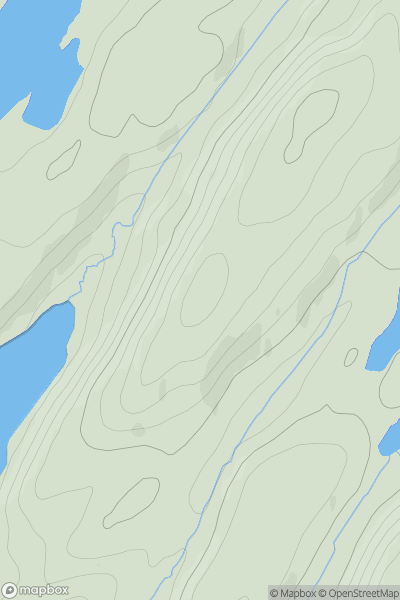 Thumbnail image for Cnoc Strone showing contour plot for surrounding peak