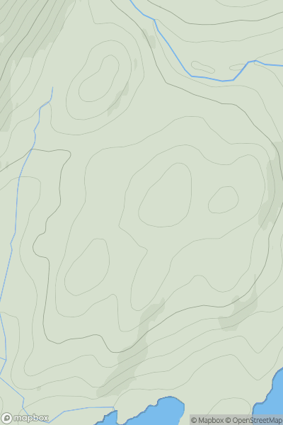 Thumbnail image for Cnoc an Tigh Odhair showing contour plot for surrounding peak