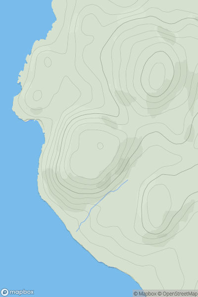 Thumbnail image for Barra Mor showing contour plot for surrounding peak