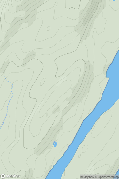 Thumbnail image for Scotnish Hill showing contour plot for surrounding peak