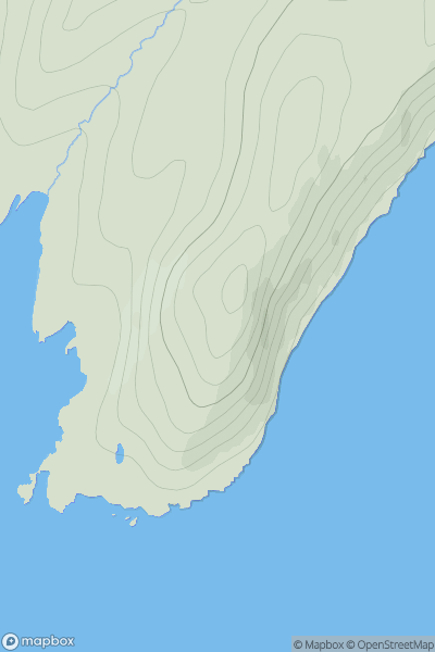 Thumbnail image for Point of Knap showing contour plot for surrounding peak