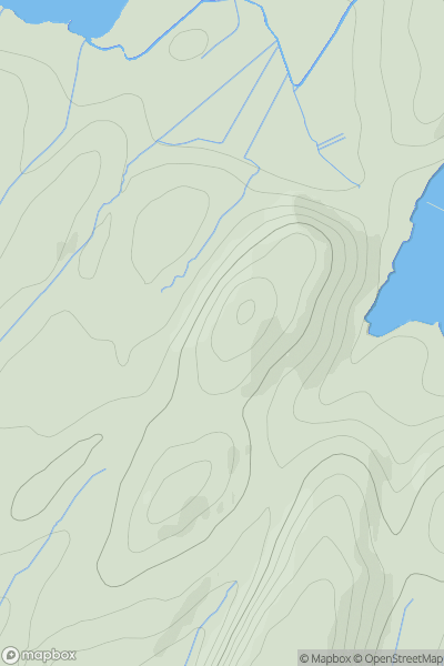 Thumbnail image for Cnoc Leis showing contour plot for surrounding peak