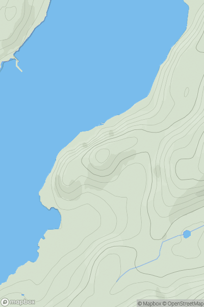 Thumbnail image for Dun Uabairtich showing contour plot for surrounding peak