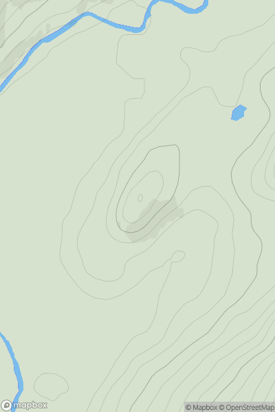 Thumbnail image for Torr a' Bhlarain showing contour plot for surrounding peak