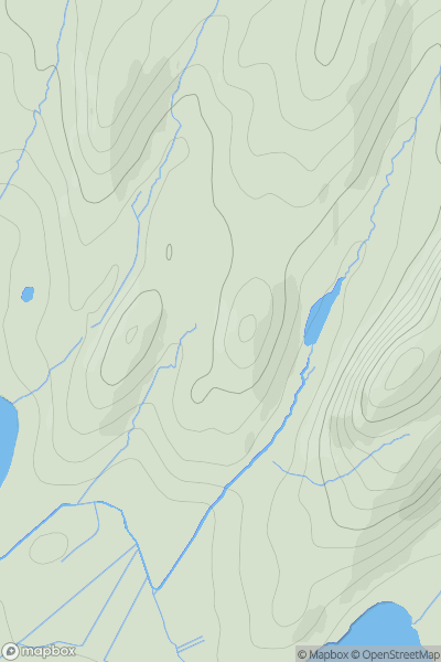 Thumbnail image for Carsaig Hill showing contour plot for surrounding peak