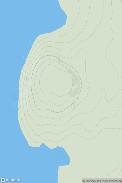 Thumbnail image for Inveryne Barr showing contour plot for surrounding peak