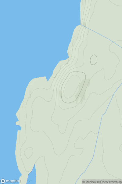 Thumbnail image for Meall a' Ghlamaidh showing contour plot for surrounding peak