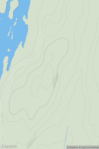 Thumbnail image for Dubh Leathad showing contour plot for surrounding peak