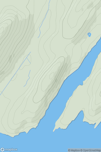 Thumbnail image for Kintallan Hill showing contour plot for surrounding peak