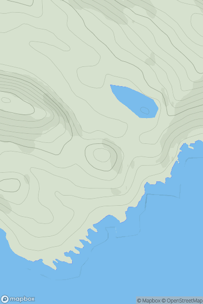 Thumbnail image for Barr Buidhe showing contour plot for surrounding peak