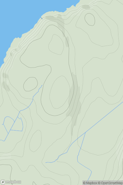 Thumbnail image for Ganavan Hill showing contour plot for surrounding peak