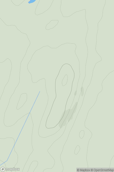 Thumbnail image for Cnoc Coille Bharr showing contour plot for surrounding peak