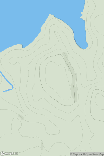 Thumbnail image for Airds Park West Top showing contour plot for surrounding peak