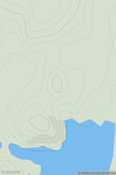 Thumbnail image for Corrabhal showing contour plot for surrounding peak