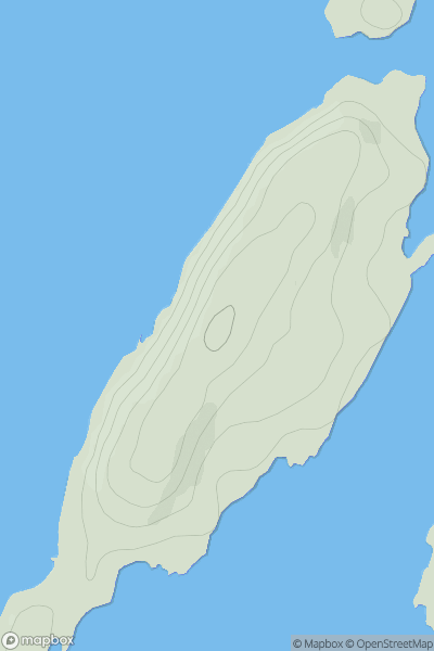 Thumbnail image for Island Macaskin showing contour plot for surrounding peak