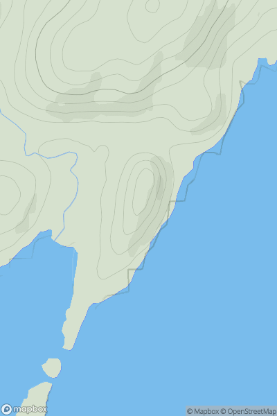 Thumbnail image for Silver Craigs showing contour plot for surrounding peak
