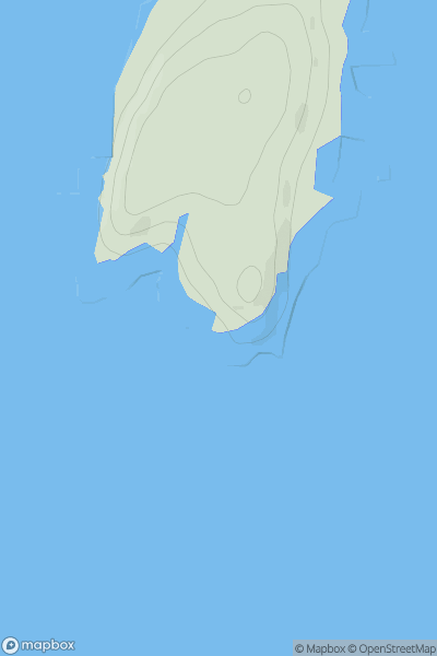 Thumbnail image for Mull of Cara showing contour plot for surrounding peak