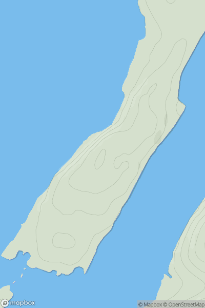 Thumbnail image for Dun Righ showing contour plot for surrounding peak