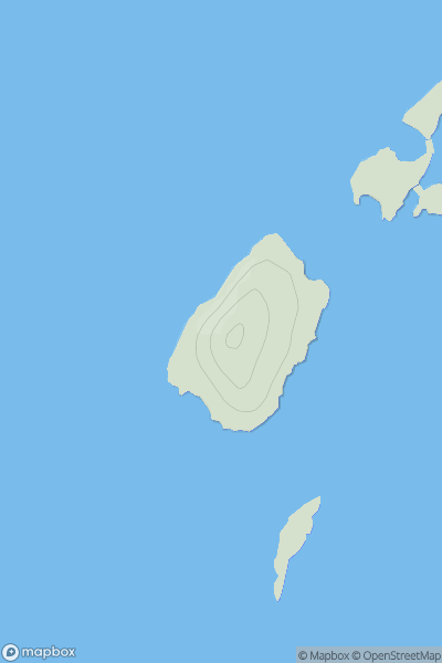 Thumbnail image for Eilean Arsa showing contour plot for surrounding peak