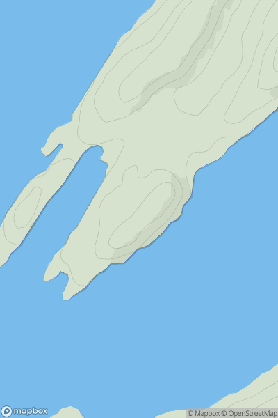 Thumbnail image for Rubha Cladh Eoin showing contour plot for surrounding peak