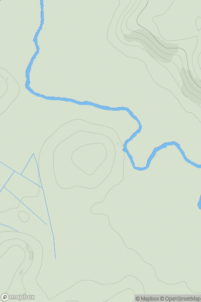 Thumbnail image for Standing Stones Hill showing contour plot for surrounding peak