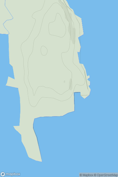 Thumbnail image for Carradale Point showing contour plot for surrounding peak