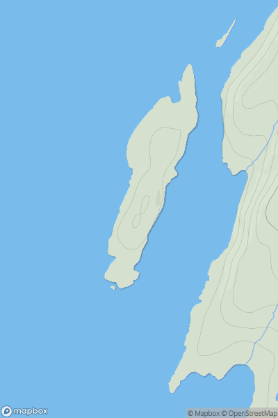 Thumbnail image for Carsaig Island showing contour plot for surrounding peak