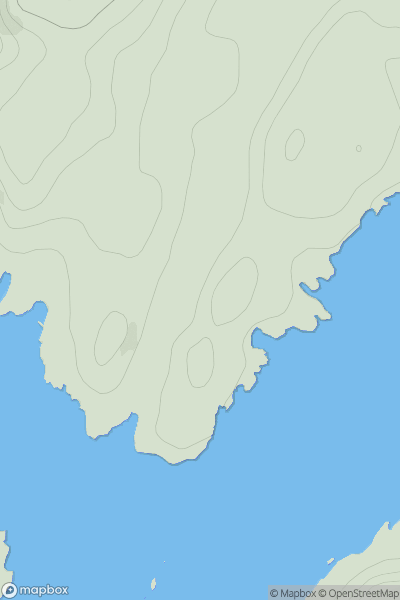 Thumbnail image for Rubha Breac showing contour plot for surrounding peak